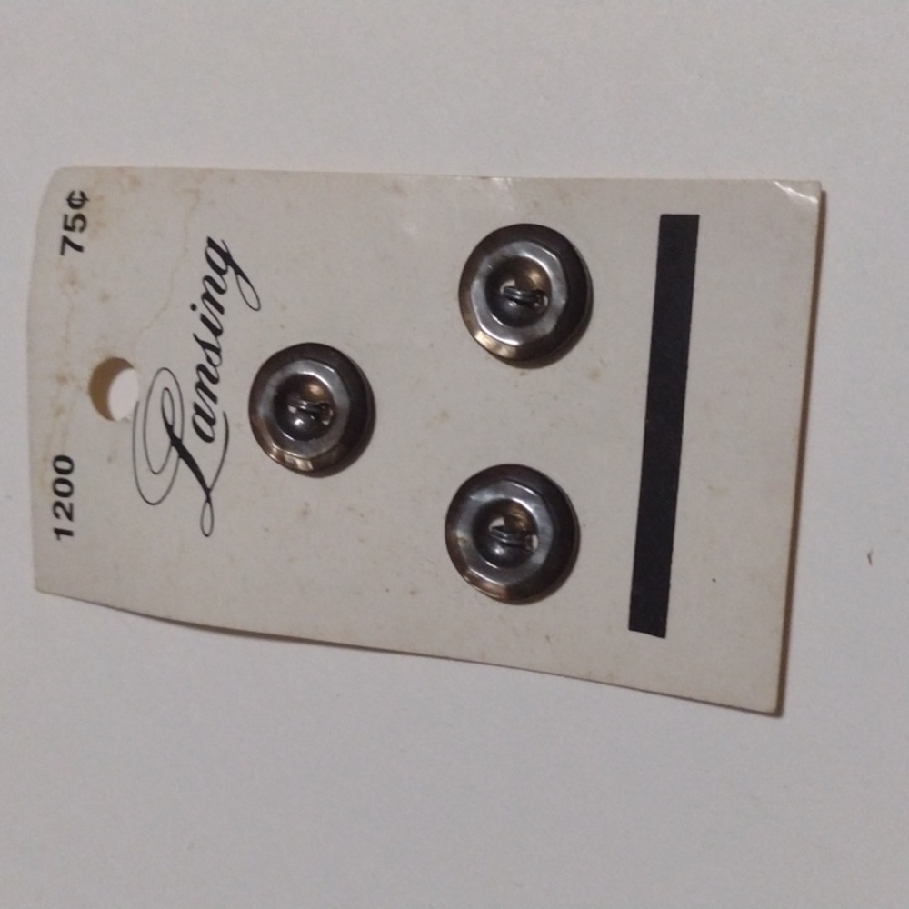 $1 Add-on 80s VTG .5" Slate Lansing Buttons 1200